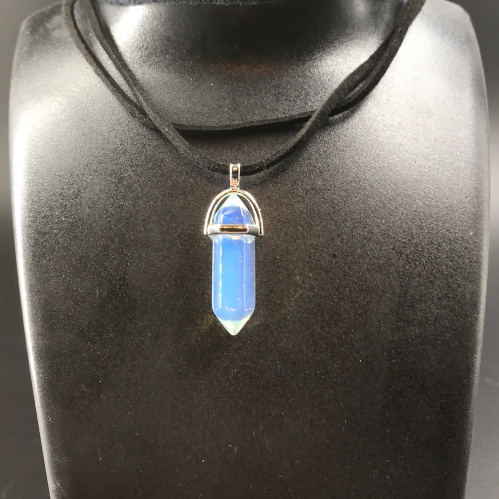 Opalescent Crystal Choker Necklace